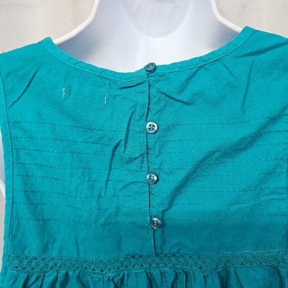 Falls Creek Blue Embroidered Tank Boho Hippie Festival Multiple Sizes - Picture 7 of 13